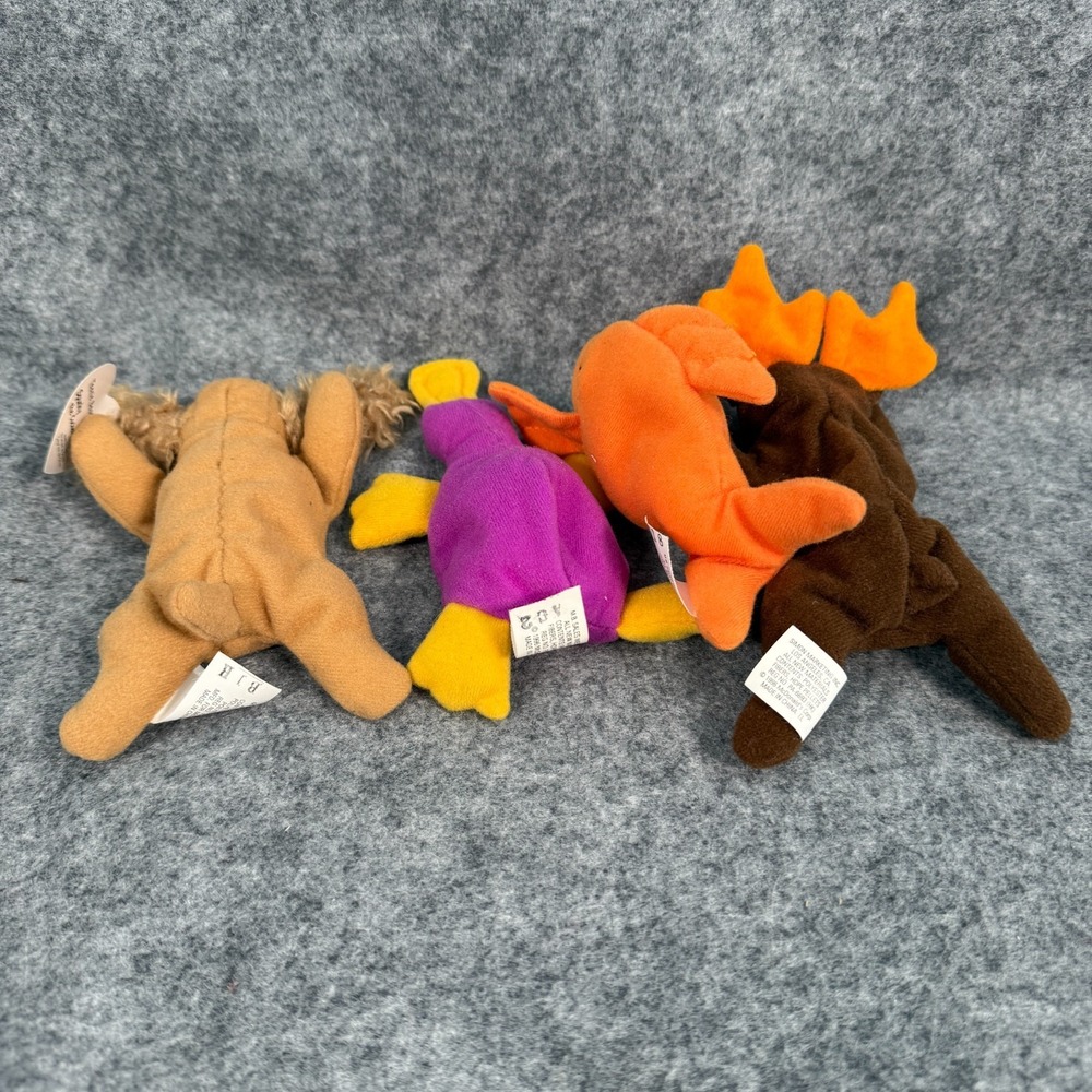 Vintage McDonalds TY Teenie Beanie Babies Lot of 4 Goldie Chocolate Patti Spunky - Picture 7 of 9